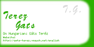 terez gats business card